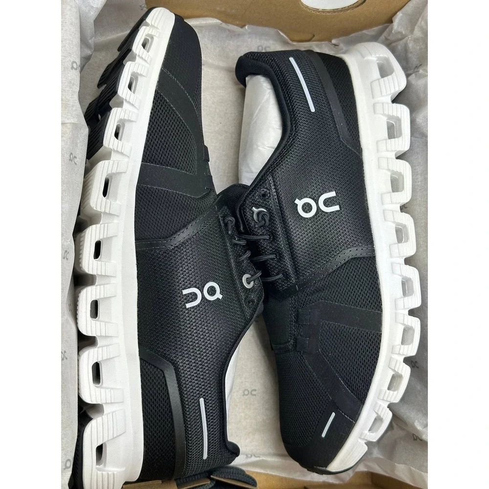 On Cloud 6 Mens Running Shoes Black White 3MF10070299 Size 8 NEW